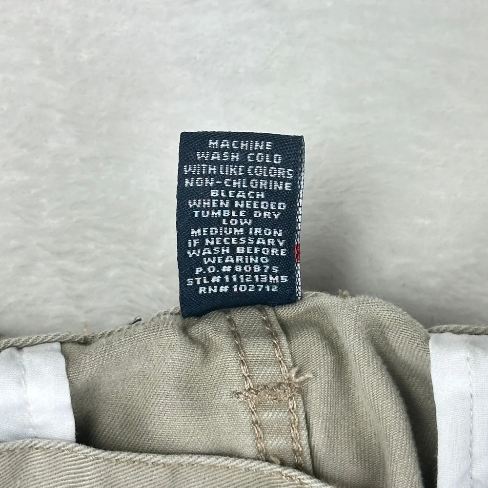 US‎ Polo Assn Cargo Shorts Mens 38 Tan Khaki Relaxed Fit Cotton Twill Utility